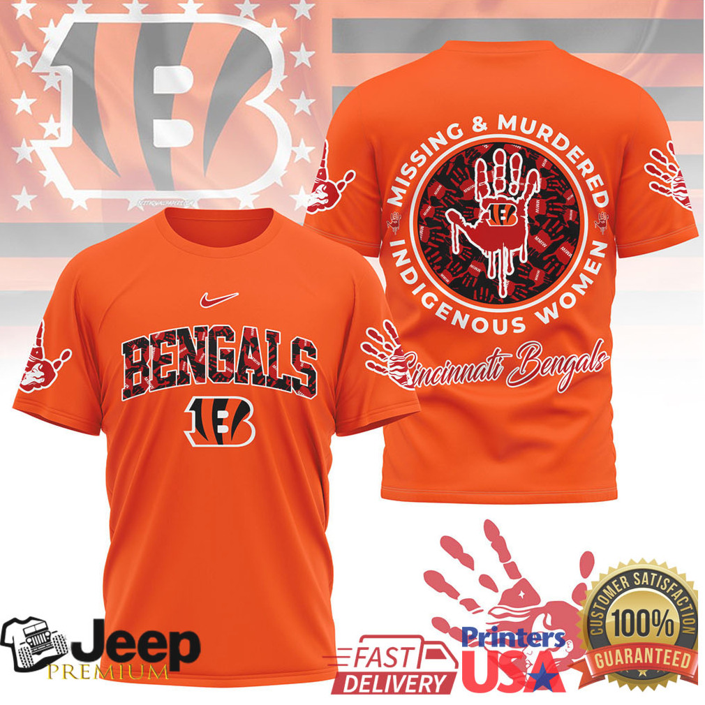 Cincinnati Bengals Official NFL MMIW Awareness Shirt Cincinnati Bengals Official NFL MMIW Awareness Shirt