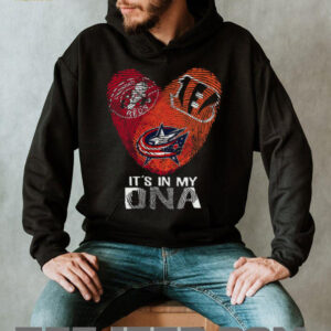 Cincinnati Bengals, Reds, & Columbus Blue Jackets DNA Heart Shirt