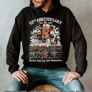 Cleveland Browns 82nd Anniversary 1944 2026 Thank You For The Memories Signatures T Shirt