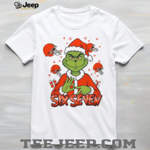 Cleveland Browns Grinch Six Seven Custom Name & Number T Shirt Cleveland Browns Grinch Six Seven Custom Name & Number T Shirt