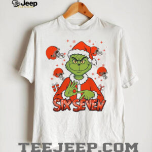 Cleveland Browns Grinch Six Seven Custom Name & Number T Shirt