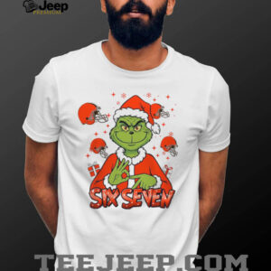 Cleveland Browns Grinch Six Seven Custom Name & Number T Shirt