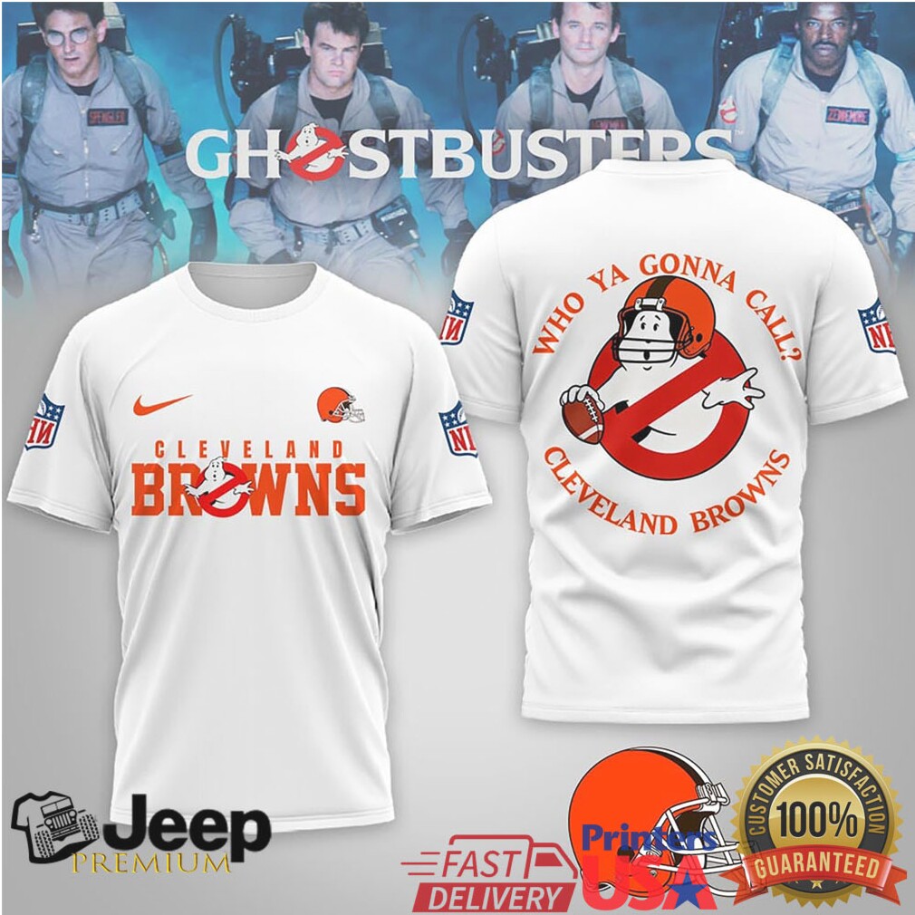 Cleveland Browns Ghostbusters 3D Shirt front view