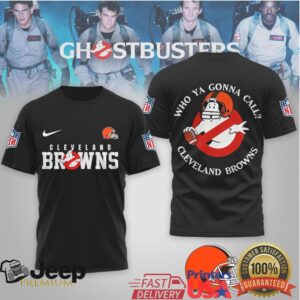 Cleveland Browns Official NFL Ghostbusters 3D Shirt