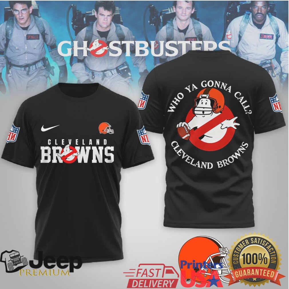 Cleveland Browns Ghostbusters 3D Shirt back view