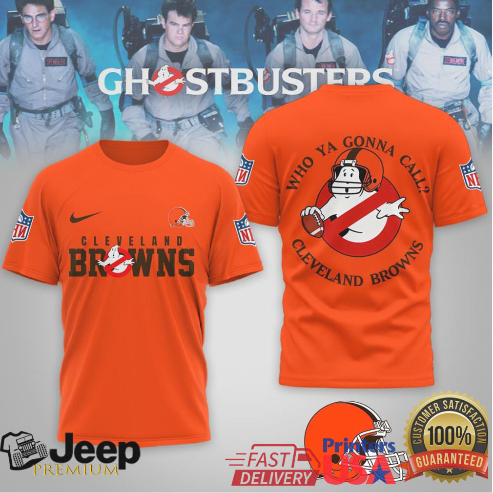 Cleveland Browns Official NFL Ghostbusters 3D Shirt Cleveland Browns Official NFL Ghostbusters 3D Shirt