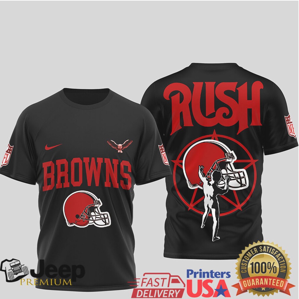 Cleveland Browns Official NFL Rush 3D Shirt Cleveland Browns Official NFL Rush 3D Shirt