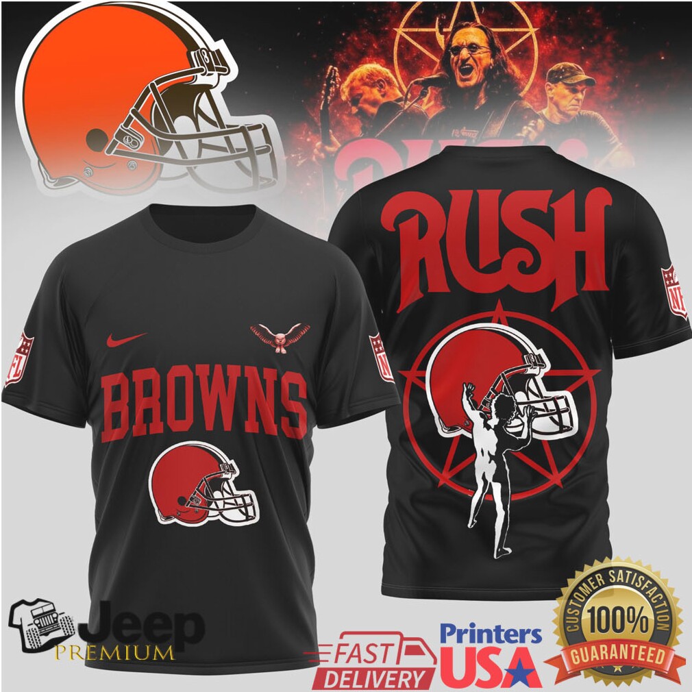 Cleveland Browns Official NFL Rush 3D Shirt Cleveland Browns Official NFL Rush 3D Shirt