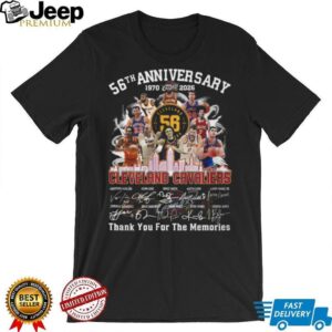 Cleveland Cavaliers 56th Anniversary 1970 2026 Thank You For The Memories T Shirt