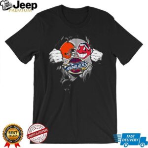 Cleveland Sports Fan T Shirt Cavaliers, Browns, and IndiansGuardians Logos