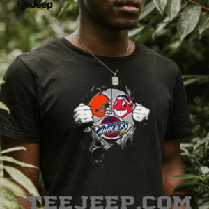 Cleveland Sports Fan T Shirt Cavaliers, Browns, and IndiansGuardians Logos