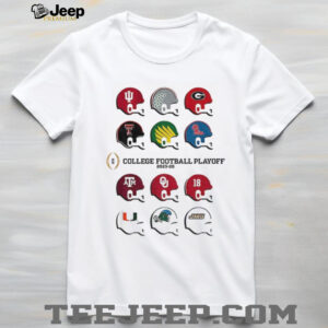 College Football Playoff – CFP Toy Team Helmets 2025 CFP Field logo shirt