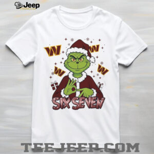 Custom Washington Commanders Grinch Six Seven Christmas T Shirt Custom Washington Commanders Grinch Six Seven Christmas T Shirt