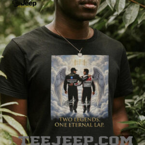 Dale Earnhardt Sr. vs Dale Earnhardt Jr. two legends one eternal lap signatures shirt