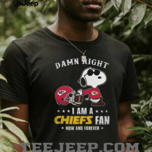 ‘Damn Right I Am A Chiefs Fan Now And Forever’ Snoopy Shirt ‘Damn Right I Am A Chiefs Fan Now And Forever’ Snoopy Shirt
