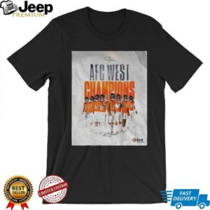 Denver Broncos AFC West Football Champions poster vintage shirt Denver Broncos AFC West Football Champions poster vintage shirt