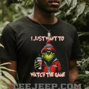 Denver Broncos Grinch I just want to watch the game Christmas shirt