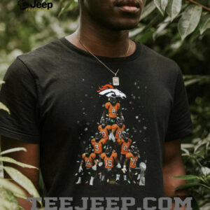 Denver Broncos NFL Christmas Tree Players T Shirt Denver Broncos NFL Christmas Tree Players T Shirt