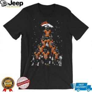 Denver Broncos NFL Christmas Tree Players T Shirt
