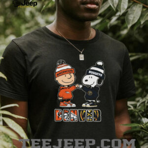 Denver Broncos & Nuggets Charlie Brown and Snoopy Fan T Shirt