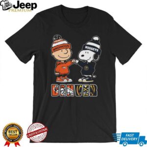 Denver Broncos & Nuggets Charlie Brown and Snoopy Fan T Shirt