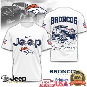 Denver Broncos Official NFL Jeep 3D Shirt Denver Broncos Official NFL Jeep 3D Shirt