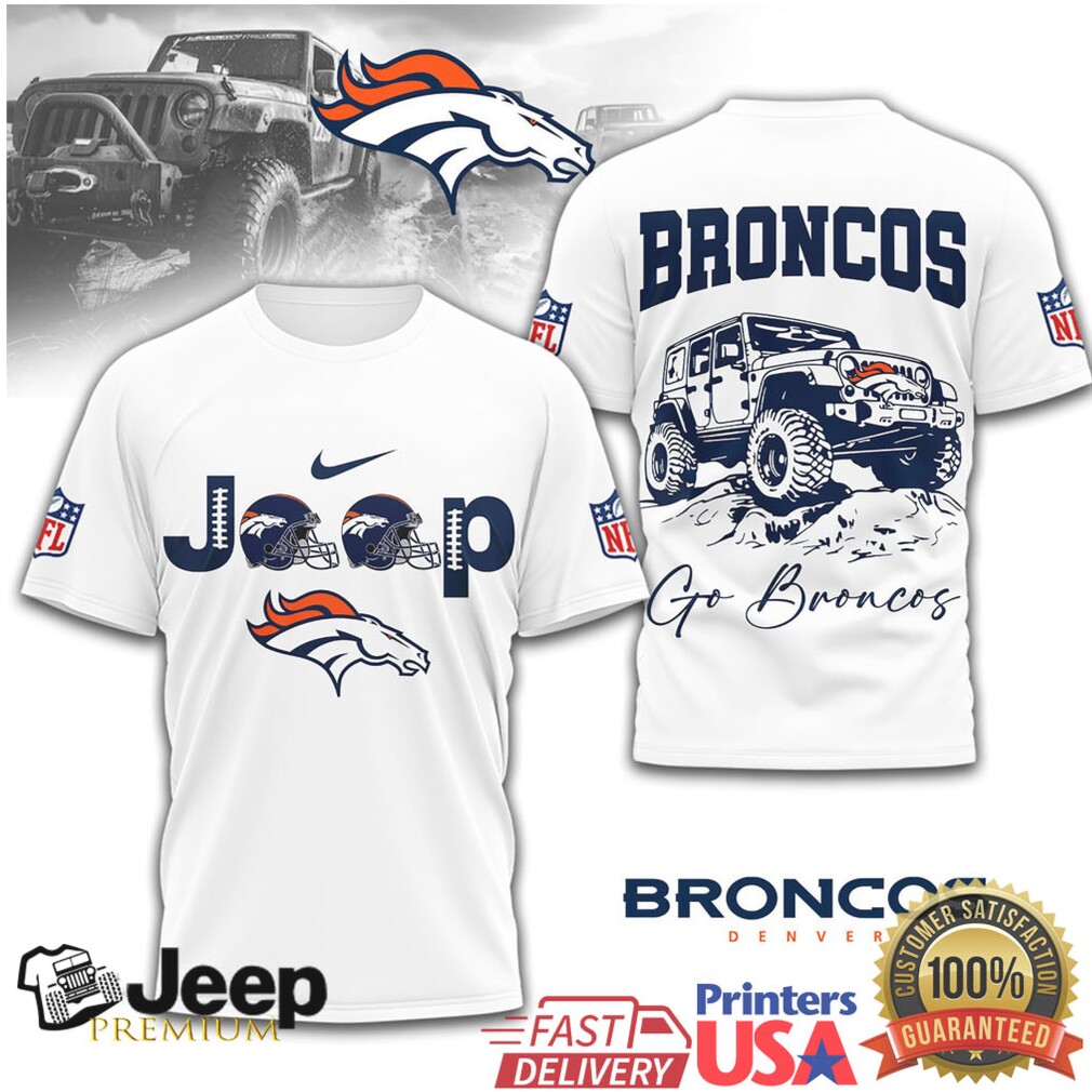 Denver Broncos Official NFL Jeep 3D Shirt Denver Broncos Official NFL Jeep 3D Shirt