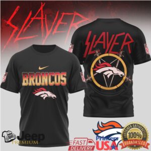 Denver Broncos Official NFL Slayer 3D Shirt