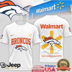 Denver Broncos Official NFL Walmart 3D Shirt Denver Broncos Official NFL Walmart 3D Shirt