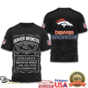 Denver Broncos Official NFL Whiskey 3D Shirt Denver Broncos Official NFL Whiskey 3D Shirt