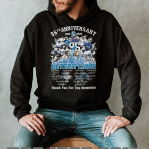 Detroit Lions 96th Anniversary (1930 2026) Players Signatures T Shirt