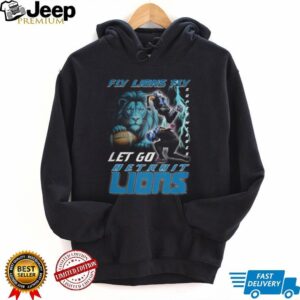 Detroit Lions Fly Lions Fly Superhero T Shirt