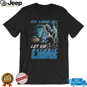 Detroit Lions Fly Lions Fly Superhero T Shirt
