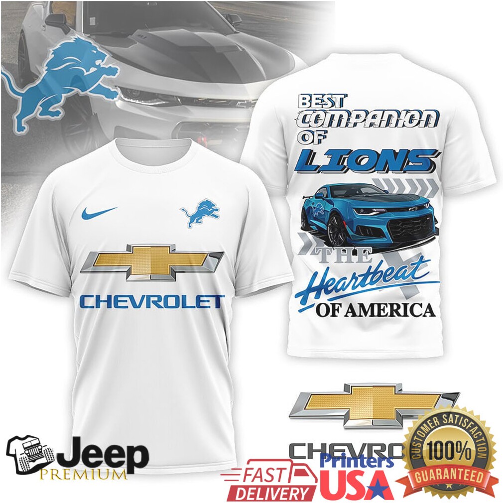 Detroit Lions Official NFL Chevrolet 3D Shirt Detroit Lions Official NFL Chevrolet 3D Shirt
