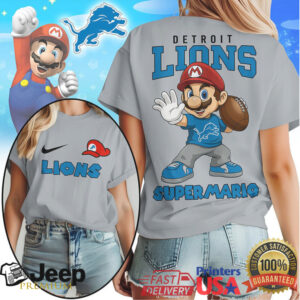 Detroit Lions Official NFL Super Mario Shirt