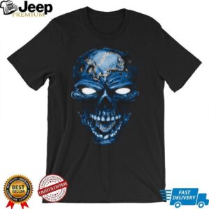 Detroit Lions Zombie Skull T Shirt