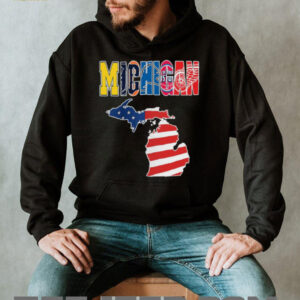 Detroit Sports Fan Michigan Map T Shirt