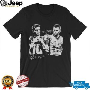 Drake Maye and Tom Brady Football Y2k Style New England Football Vintage signature shirt