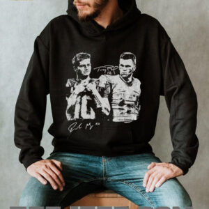 Drake Maye and Tom Brady Football Y2k Style New England Football Vintage signature shirt