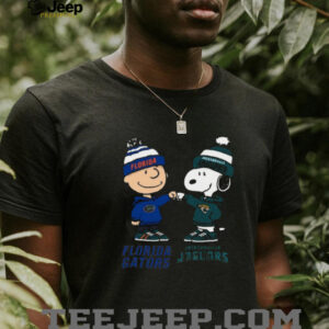 Florida Gators & Jacksonville Jaguars Charlie Brown Snoopy T Shirt