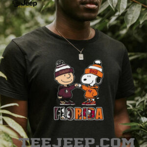 Florida State Seminoles & Tampa Bay Buccaneers Snoopy Charlie Brown T Shirt