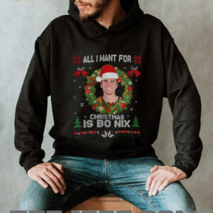 Funny All I Want For Christmas Is Bo Nix Football Fan Denver Broncos shirt