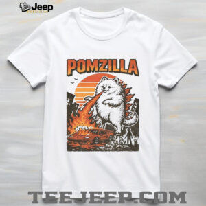 Funny Pomeranian Godzilla shirt