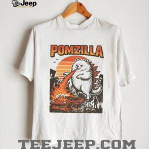 Funny Pomeranian Godzilla shirt