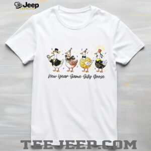 Funny new year silly goose 2026 celebration goose shirt