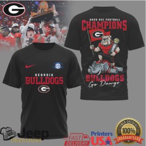 Georgia Bulldogs 2025 SEC Champs Tee