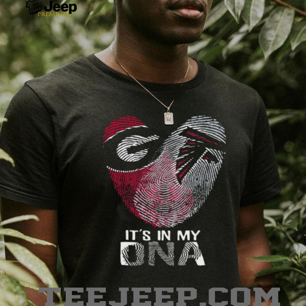 Georgia Bulldogs & Atlanta Falcons It’s In My DNA Fingerprint Heart T Shirt Georgia Bulldogs & Atlanta Falcons It’s In My DNA Fingerprint Heart T Shirt