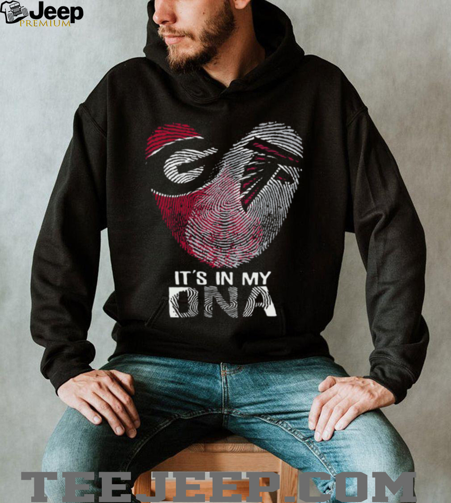 Georgia Bulldogs & Atlanta Falcons It’s In My DNA Fingerprint Heart T Shirt Georgia Bulldogs & Atlanta Falcons It’s In My DNA Fingerprint Heart T Shirt