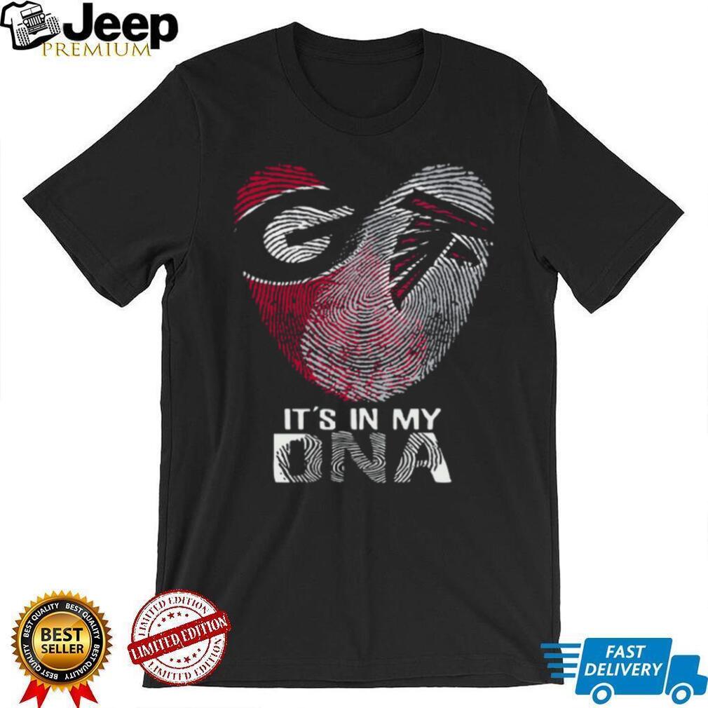 Georgia Bulldogs & Atlanta Falcons It’s In My DNA Fingerprint Heart T Shirt Georgia Bulldogs & Atlanta Falcons It’s In My DNA Fingerprint Heart T Shirt