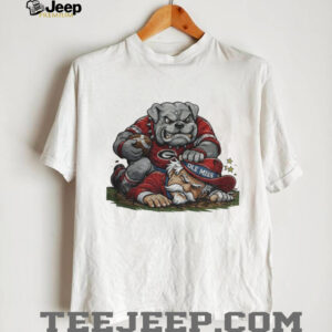 Georgia Bulldogs vs. Ole Miss Rebels Playoffs Retro Rivalries Football Artwork shirt